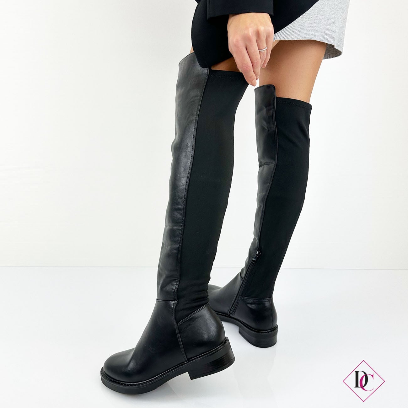 Stivali Lucky Brand Risvin Donna - Tacco Alto In Pelle Scamosciata, Punta A Mandorla