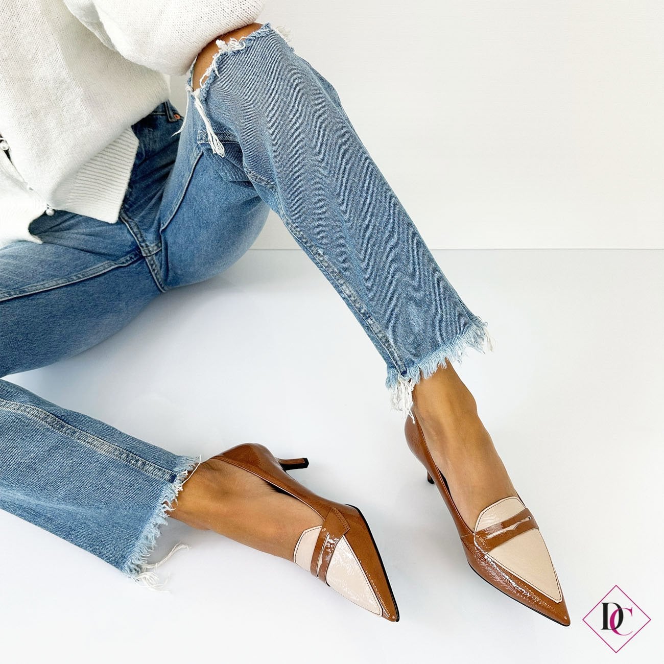 Perfect Bridal Scarpe Liberty Taupe In Raso Con Tacco A Blocco E Cinturino Alla Caviglia
