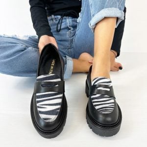 XTI Mocassini Donna - Calzature Comode In Ecopelle, Suola Gomma Antiscivolo, Modello Vegano