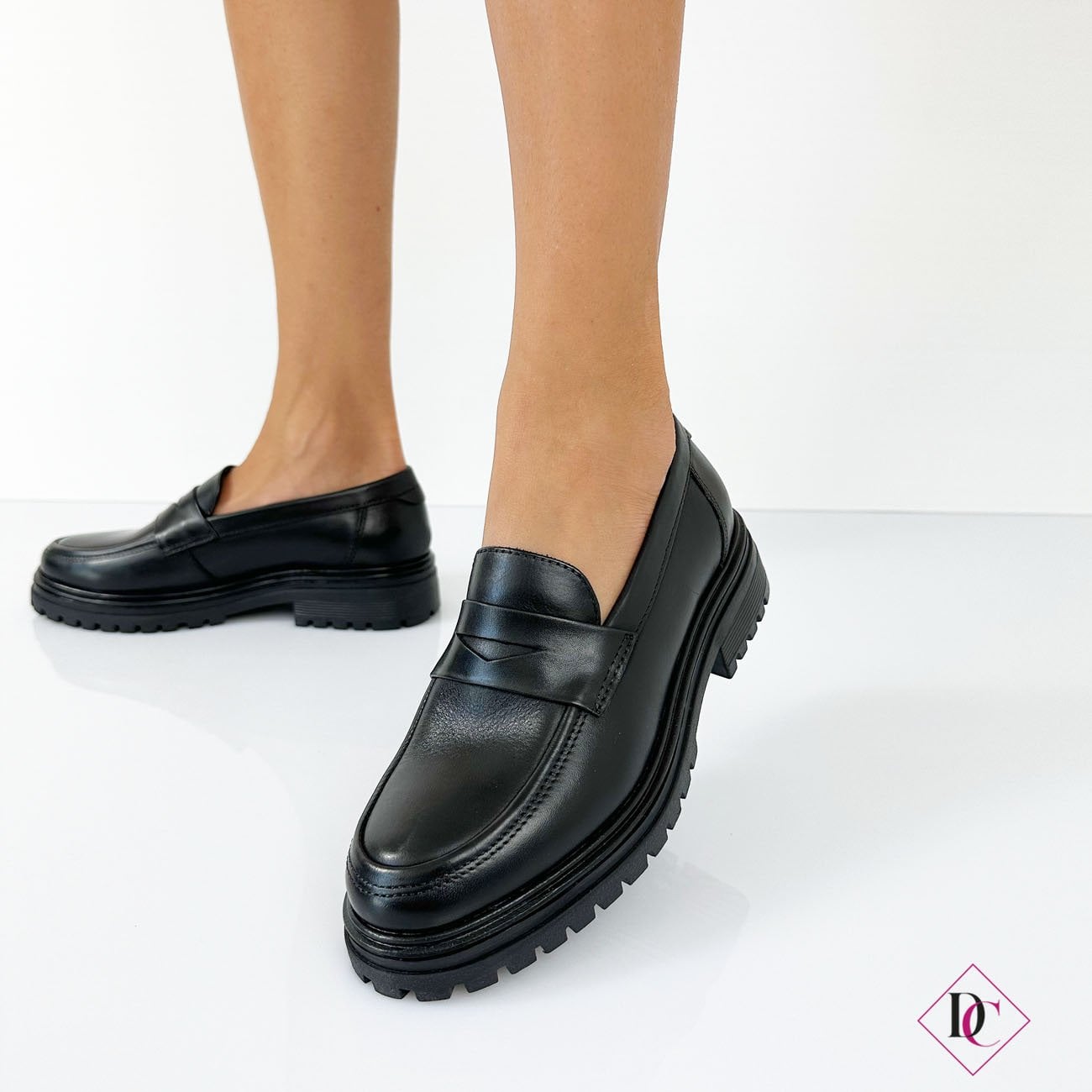 Mocassini Donna In Vera Pelle, Slip-on, Punta Tonda, Comode Ballerine Per Infermiere E Tempo Libero