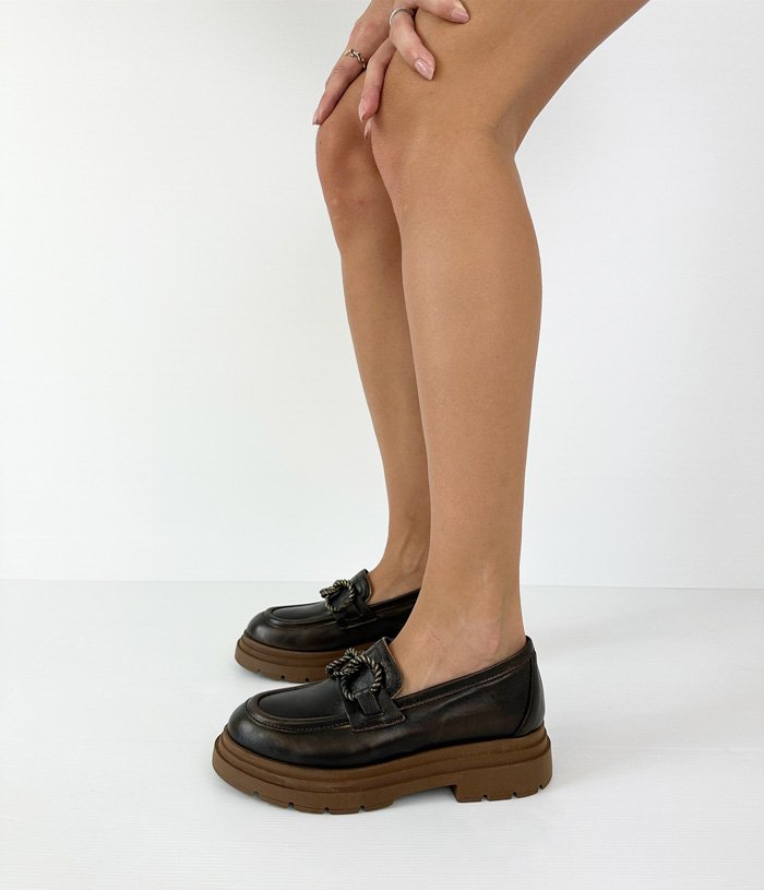 Mocassini Donna In Vera Pelle, Slip-on, Punta Tonda, Comode Ballerine Per Infermiere E Tempo Libero