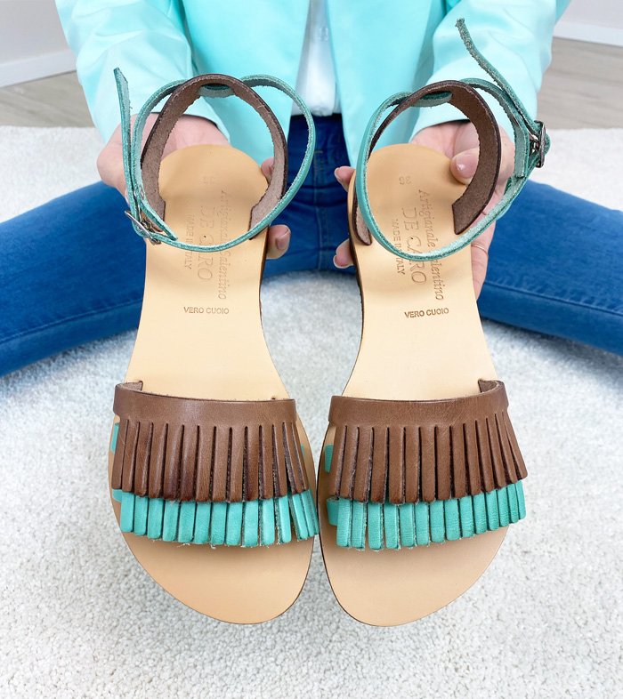 Sandales Atmosphere Femme Taille 36 Gris Cheville Couverte - Occasion Bon état