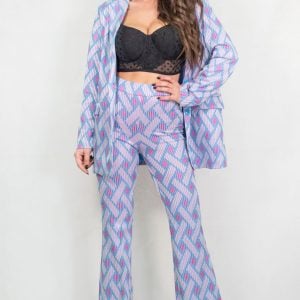 Eloisa suit complete with flare trousers and elasticated jacket