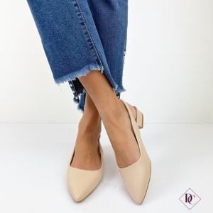 ballerine nude décolleté slingback basse de caro calzature