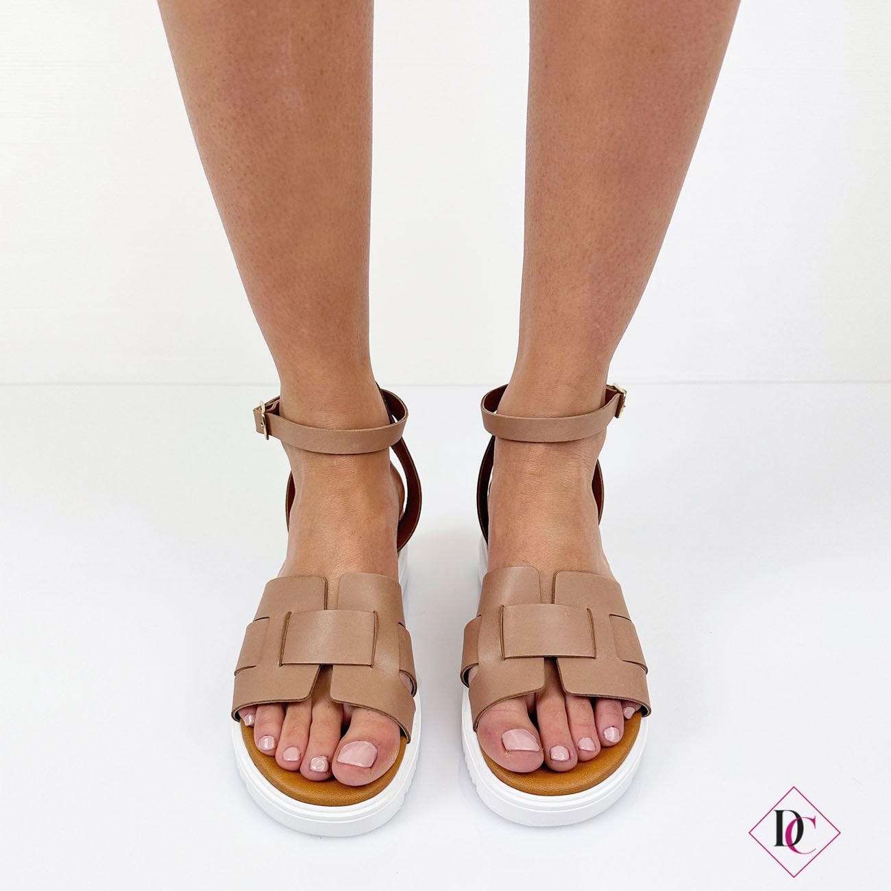 Baiomawzh Donna Zeppe Espadrillas Punta Aperta Cinturino Incrociato - Foto 9