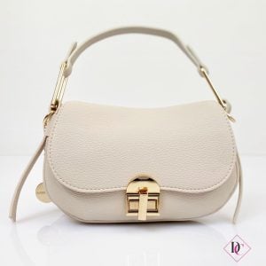 borsa beige elagante pochette con tracolla de caro 1