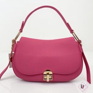 borsa fucsia eco pelle pochette elegante con tracolla de caro calzature