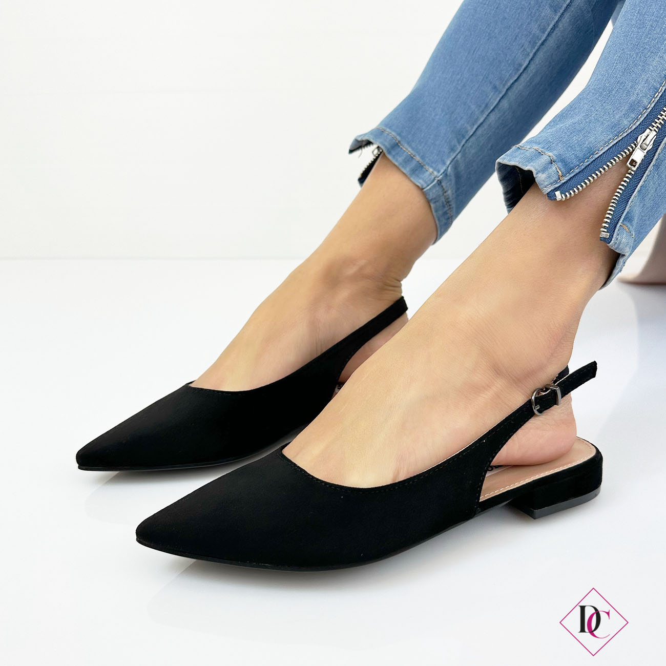 Ballerine Ingrid D collet Slingback Eleganti Con Tacco Basso Ballerine Ingrid D collet Slingback Eleganti Con Tacco Basso