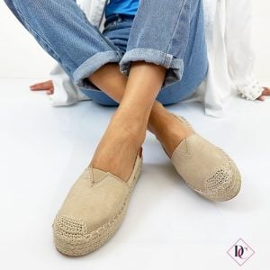 espadrillas platform beige in corda sneakers in tela de caro calzature