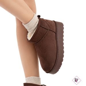 brown fur ankle boots platform wedge boots de caro footwear (4)