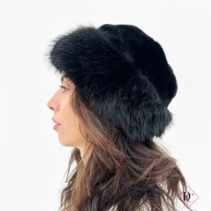 cappello invernale di pelliccia nero colbacco de caro calzature 2