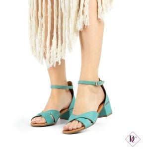 Sandali eleganti Sorrento vera pelle tacco basso comodo