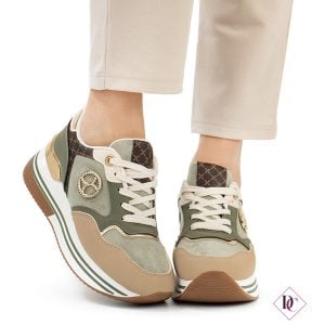 sneakers casual eleganti da passeggio verde de caro calzature (4)