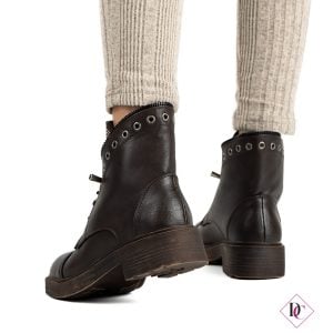 stivaletti bassi testa di moro anfibi eleganti tacco comodo de caro calzature (1)