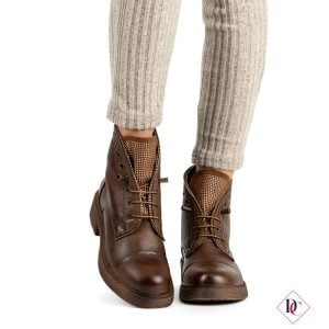 stivaletti marroni con tacco basso anfibi eleganti de caro calzature (2)