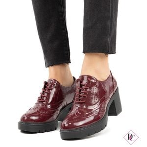 Francesine lucide Carmen tronchetto con tacco alto comodo