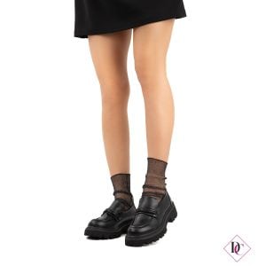 elegante schwarze Öko-Leder-Loafer mit bequemen Absätzen de Caro-Schuhen (2)