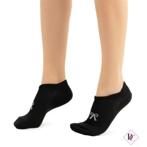 calzini elasticizzati fantasmini in cotone nero de caro calzature (1)