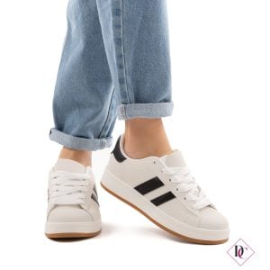 grey sneakers with black side bands spring summer de caro footwear (2)