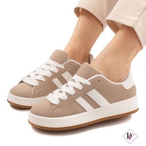 khaki skate sneakers with side bands de caro footwear (3)