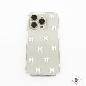 cover cellulare custodia iphone samsung trasparente con fiocchi 2