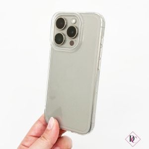 cover cellulare custodia smartphone trasparente brillantinata 1