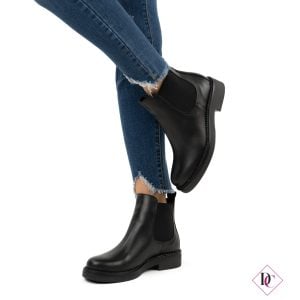 stivaletti bassi neri vera pelle beatles de caro calzature (4)