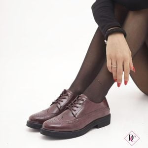 Sneakers eleganti Elisabeth inglesine lucide con lacci
