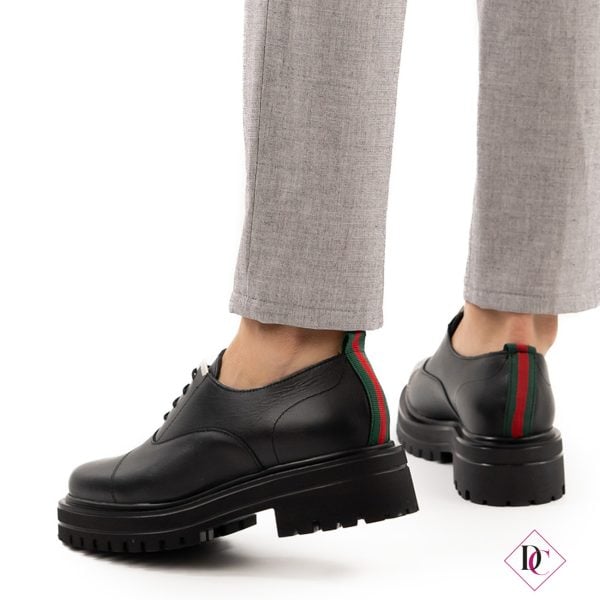 inglesine nere vera pelle sneakers eleganti de caro calzature (7)
