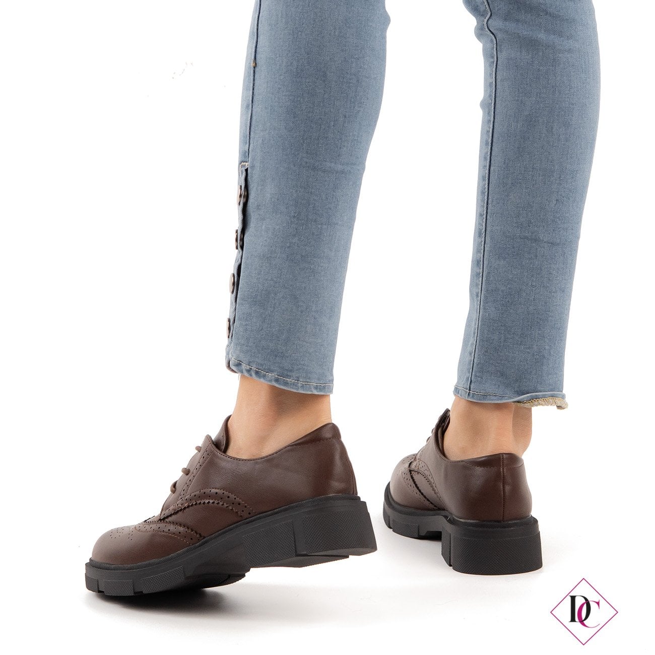 Scarpe da Donna in Stile Giapponese con Lacci e Suola Spessa, Sneakers Casual in Tela per Signore