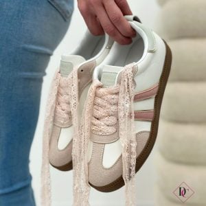 sneakers casual eleganti bianco rosa de caro calzature