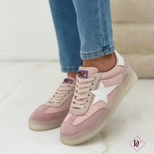 sneakers rosa con stella casual chic de caro calzature 3