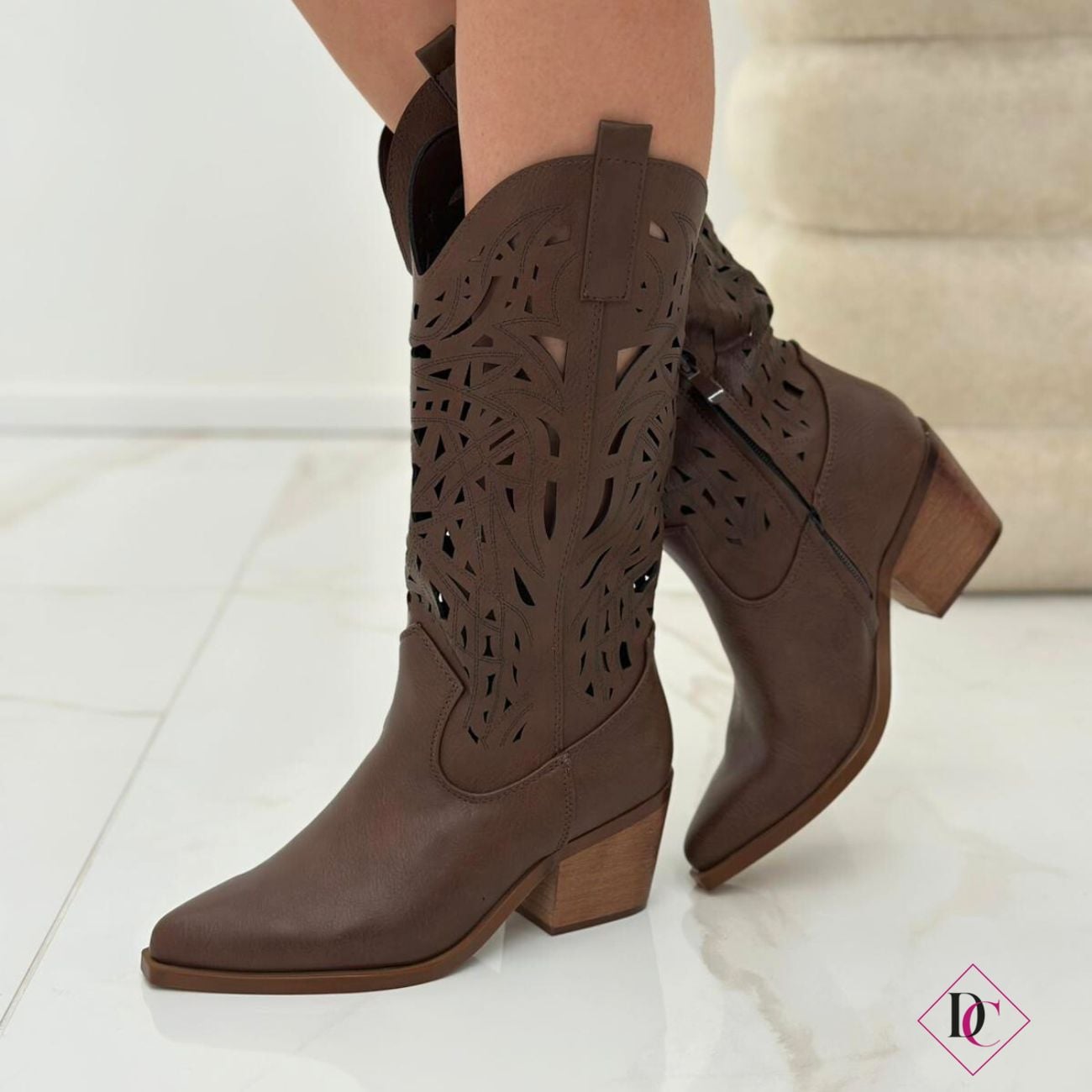 FELMINI Stivale da cowboy 'GERBERA ' in Grigio | ABOUT YOU