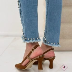 décolleté eleganti slingback marrone de caro calzature (7)