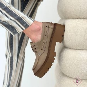 Mocassini barca Freedom con lacci e suola carrarmato