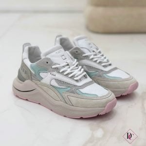 Zapatillas deportivas Date Fuga HF Plus beige rosa con cuña de goma de caro footwear (5)