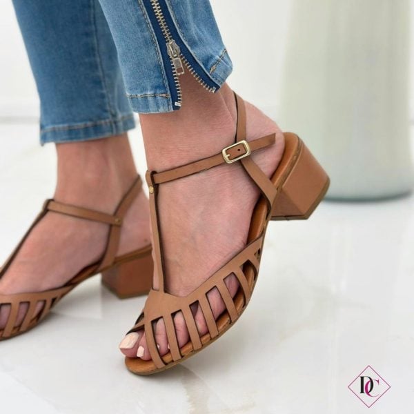 sandali ragno pelle nude con tacco comodo de caro calzature (5)