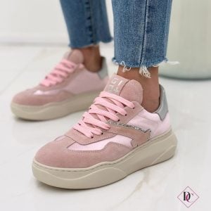 Sneakers Giada GIO+ vera pelle casual chic con zeppa