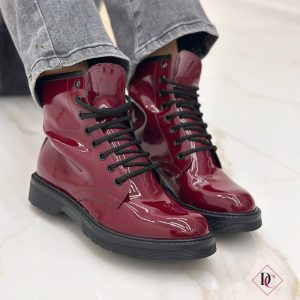 anfibi bordeaux impermeabili pelle abrasiva stivaletti de caro calzature (4)