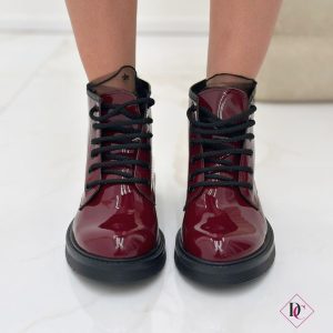 anfibi impermeabili vera pelle abrasiva bordeaux caviglia bassa de caro calzature (6)