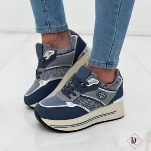Sneakers Sienna casual chic da passeggio con zeppa alta