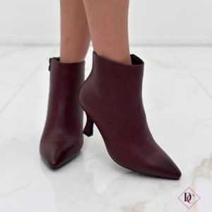 stivaletti eleganti alla caviglia bordeaux con tacco alto de caro calzature (6)