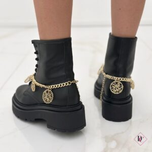 anfibi Kian con tacco comodo e gioielli artigianali vera pelle de caro calzature (9)