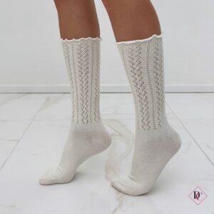 calzini in maglia lavorati calze bianche de caro calzatue (3)