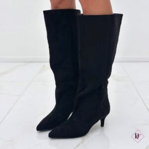 stivali neri curvy con gambale largo e tacco alto eleganti de caro calzature (2)
